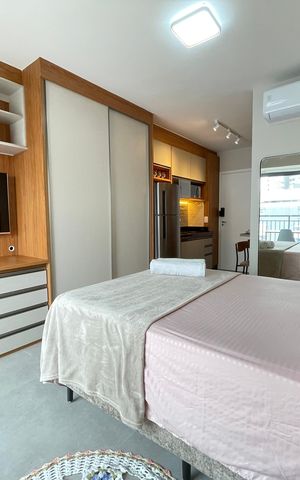Studio para alugar com 25m², 1 quarto e sem vaga Studio para alugar com 25m², 1 quarto e sem vagaStudio/Sala/Quarto