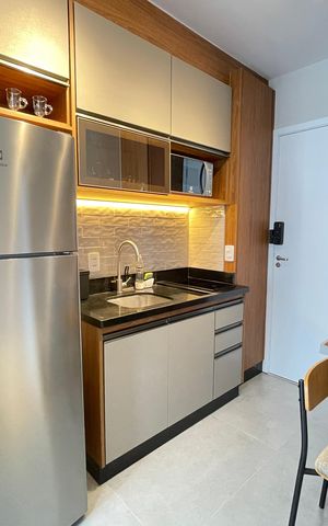 Studio para alugar com 25m², 1 quarto e sem vaga Studio para alugar com 25m², 1 quarto e sem vagaStudio/Cozinha