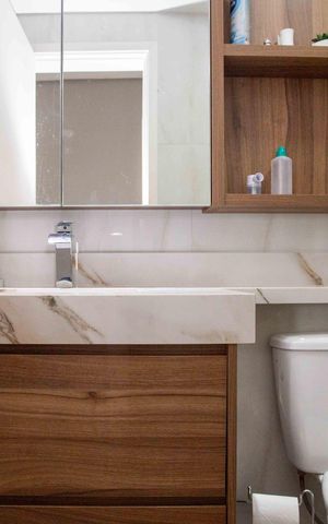Apartamento à venda com 65m², 2 quartos e 1 vagaBanheiro Social