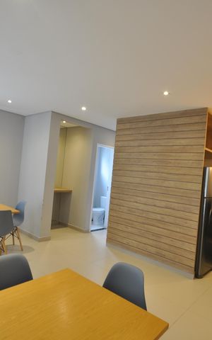 Apartamento para alugar com 44m², 2 quartos e 1 vagaÁrea comum - Salão de festas