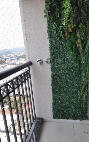 Apartamento para alugar com 44m², 2 quartos e 1 vagaSacada da Sala
