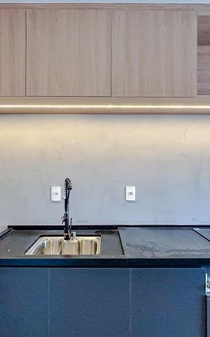 Studio à venda com 28m², 1 quarto e sem vagaCozinha - Armários