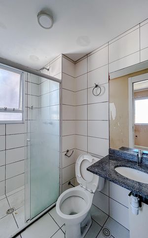 Apartamento para alugar com 64m², 3 quartos e 1 vagaBanheiro da Suíte