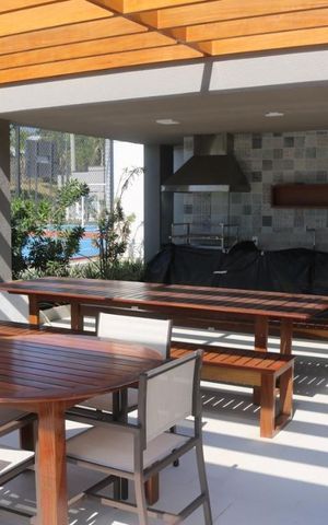Apartamento para alugar com 130m², 3 quartos e 2 vagas Apartamento para alugar com 130m², 3 quartos e 2 vagasÁrea comum - Churrasqueira