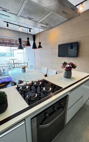 Apartamento para alugar com 120m², 2 quartos e 1 vaga Apartamento para alugar com 120m², 2 quartos e 1 vagaCobertura - Cozinha
