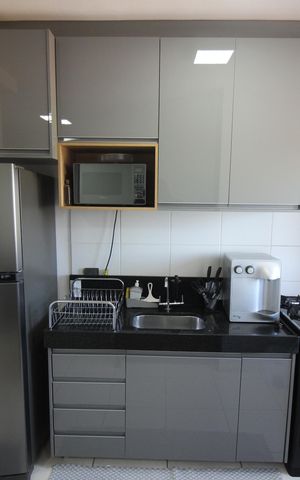 Apartamento à venda com 46m², 2 quartos e 1 vagaCozinha e Área de Serviço