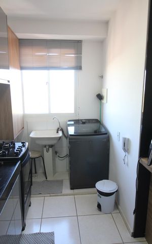 Apartamento à venda com 46m², 2 quartos e 1 vagaCozinha e Área de Serviço