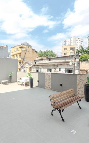 Studio para alugar com 25m², 1 quarto e sem vaga Studio para alugar com 25m², 1 quarto e sem vagaSalão de Festas