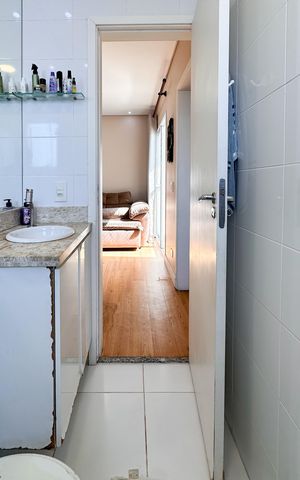 Apartamento à venda com 53m², 2 quartos e 2 vagasBanheiro Social