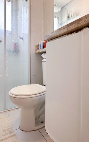 Apartamento à venda com 53m², 2 quartos e 2 vagasBanheiro Social