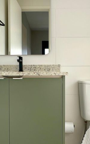 Studio para alugar com 30m², 1 quarto e sem vaga Studio para alugar com 30m², 1 quarto e sem vagaBanheiro da Suíte