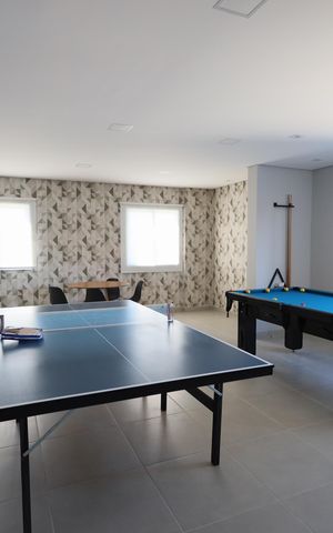 Apartamento para alugar com 37m², 2 quartos e 1 vagaÁrea comum - Sala de jogos