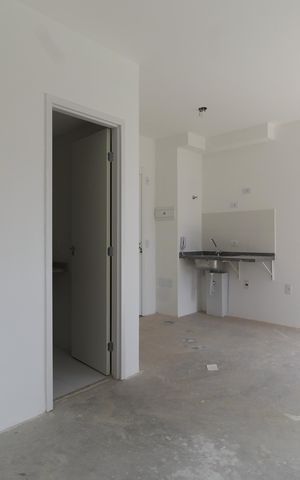 Studio à venda com 25m², 1 quarto e sem vagaSala/Quarto