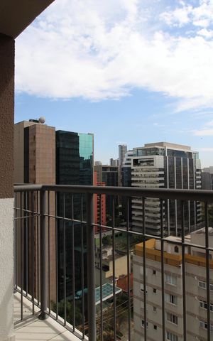 Studio à venda com 25m², 1 quarto e sem vagaVaranda