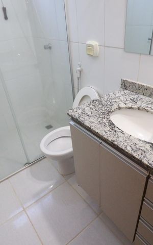 Apartamento para alugar com 113m², 2 quartos e 1 vaga Apartamento para alugar com 113m², 2 quartos e 1 vagaBanheiro da Suíte