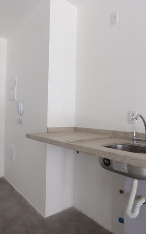 Studio para alugar com 26m², 1 quarto e sem vagaDetalhe Cozinha