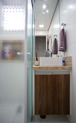 Apartamento à venda com 69m², 3 quartos e 2 vagasBanheiro da Suíte