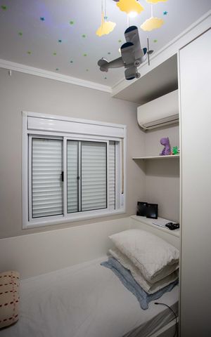 Apartamento à venda com 69m², 3 quartos e 2 vagasQuarto 3
