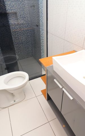 Casa para alugar com 54m², 1 quarto e sem vagaBanheiro