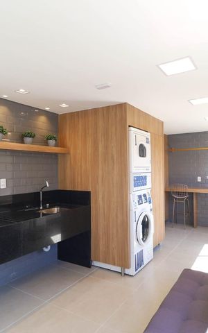 Apartamento para alugar com 29m², 1 quarto e sem vaga Apartamento para alugar com 29m², 1 quarto e sem vagaLavanderia