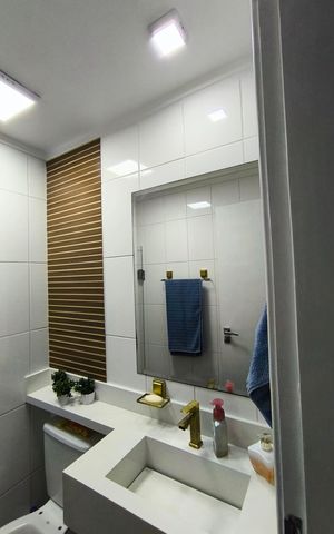 Apartamento à venda com 70m², 3 quartos e 2 vagas Apartamento à venda com 70m², 3 quartos e 2 vagasBanheiro