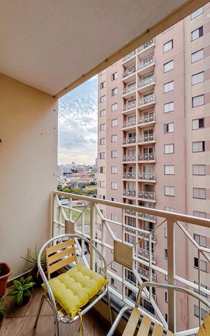 Apartamento à venda com 54m², 2 quartos e 1 vagaVaranda