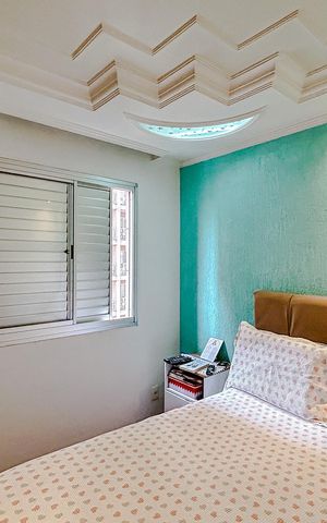 Apartamento à venda com 54m², 2 quartos e 1 vagaQuarto 2