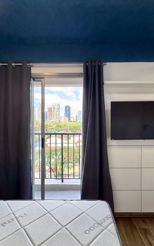Studio para alugar com 24m², 1 quarto e sem vaga Studio para alugar com 24m², 1 quarto e sem vagaQuarto