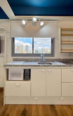 Studio para alugar com 24m², 1 quarto e sem vaga Studio para alugar com 24m², 1 quarto e sem vagaCozinha
