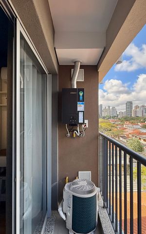 Studio para alugar com 24m², 1 quarto e sem vaga Studio para alugar com 24m², 1 quarto e sem vagaSacada