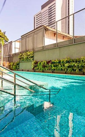 Studio para alugar com 24m², 1 quarto e sem vaga Studio para alugar com 24m², 1 quarto e sem vagaPiscina