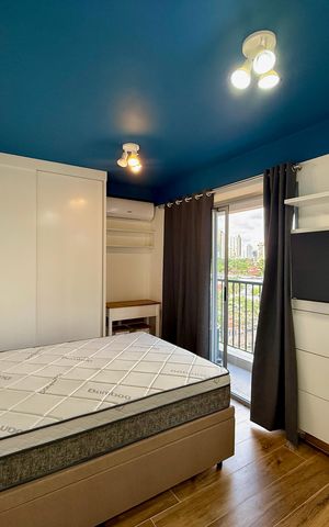 Studio para alugar com 24m², 1 quarto e sem vaga Studio para alugar com 24m², 1 quarto e sem vagaQuarto