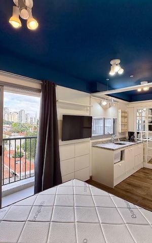 Studio para alugar com 24m², 1 quarto e sem vaga Studio para alugar com 24m², 1 quarto e sem vagaQuarto