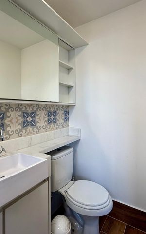 Studio para alugar com 24m², 1 quarto e sem vaga Studio para alugar com 24m², 1 quarto e sem vagaBanheiro