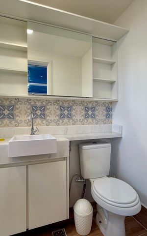 Studio para alugar com 24m², 1 quarto e sem vaga Studio para alugar com 24m², 1 quarto e sem vagaBanheiro