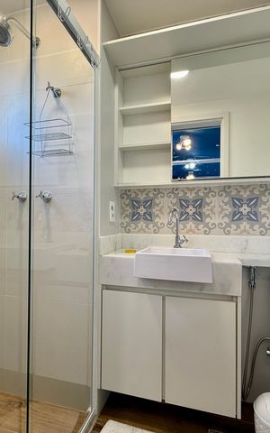 Studio para alugar com 24m², 1 quarto e sem vaga Studio para alugar com 24m², 1 quarto e sem vagaBanheiro