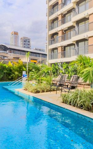 Studio para alugar com 24m², 1 quarto e sem vaga Studio para alugar com 24m², 1 quarto e sem vagaPiscina