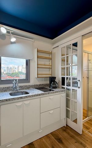 Studio para alugar com 24m², 1 quarto e sem vaga Studio para alugar com 24m², 1 quarto e sem vagaCozinha