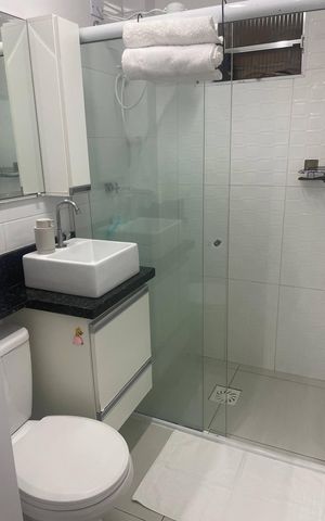 Apartamento para alugar com 32m², 1 quarto e 1 vaga Apartamento para alugar com 32m², 1 quarto e 1 vagaBanheiro