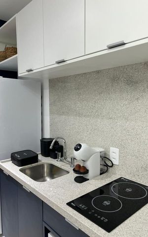 Studio à venda com 24m², 1 quarto e sem vaga Studio à venda com 24m², 1 quarto e sem vagaCozinha