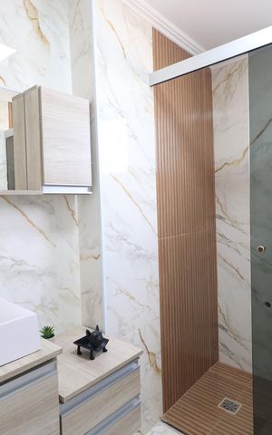 Apartamento para alugar com 76m², 3 quartos e 1 vagaBanheiro da Suíte