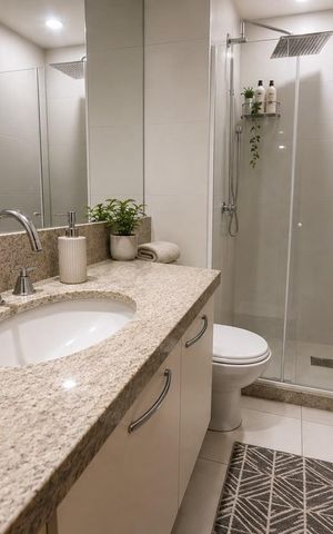 Apartamento à venda com 100m², 3 quartos e 2 vagas Apartamento à venda com 100m², 3 quartos e 2 vagasBanheiro