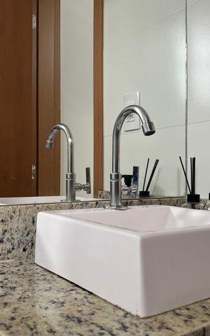 Apartamento para alugar com 55m², 1 quarto e 1 vaga Apartamento para alugar com 55m², 1 quarto e 1 vagaBanheiro - Detalhe