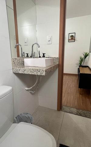 Apartamento para alugar com 55m², 1 quarto e 1 vaga Apartamento para alugar com 55m², 1 quarto e 1 vagaBanheiro
