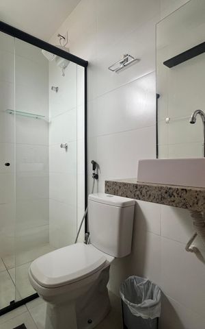 Apartamento para alugar com 55m², 1 quarto e 1 vaga Apartamento para alugar com 55m², 1 quarto e 1 vagaBanheiro