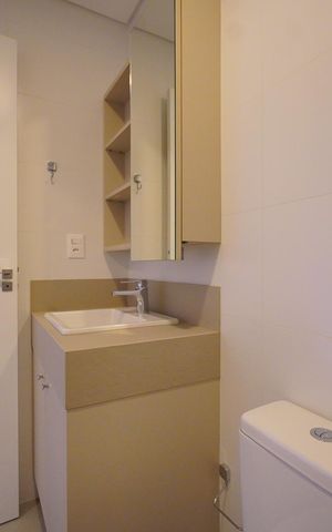 Apartamento para alugar com 140m², 3 quartos e 1 vagaBanheiro da Suíte 1