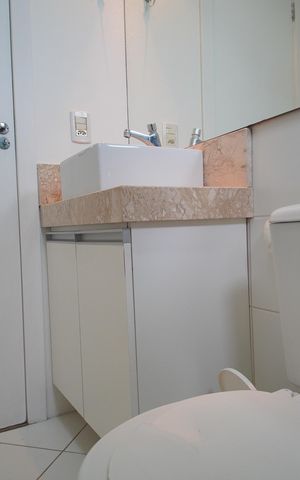 Apartamento à venda com 57m², 2 quartos e sem vagaBanheiro