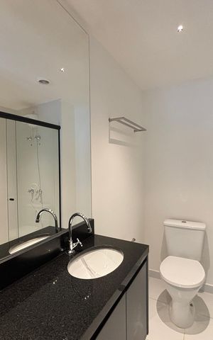 Studio para alugar com 26m², 1 quarto e sem vaga Studio para alugar com 26m², 1 quarto e sem vagaStudio Banheiro