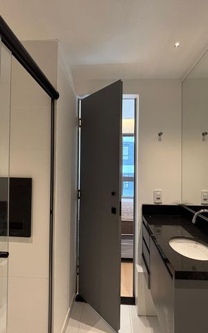 Studio para alugar com 26m², 1 quarto e sem vaga Studio para alugar com 26m², 1 quarto e sem vagaStudio Banheiro