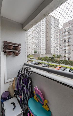 Apartamento para alugar com 46m², 2 quartos e 1 vaga Apartamento para alugar com 46m², 2 quartos e 1 vagaVaranda